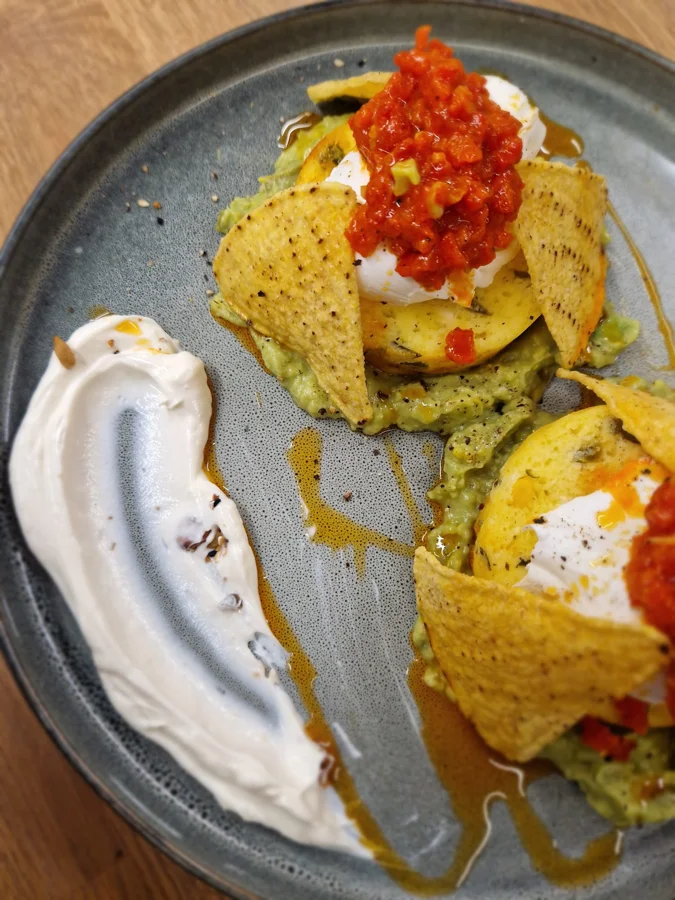 Cornbread Avocado & Eggs